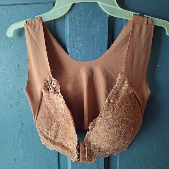Brown front hooking bra - Picture 1 of 9